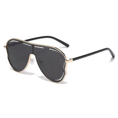 Women Fashion Oversized Big Frame Designer UV400 Sunglasses Glasses