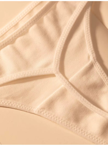 Women T-back Briefs Cotton G-String Thong Underwear Low Waist Seamless Panties