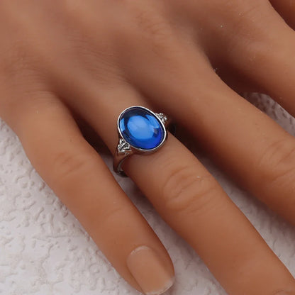 Wholesale 50pcs/lot Women's Vintage Glass Stone Rings