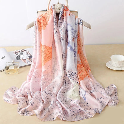 180X90cm Women Four Seasons Bandanna Designs Square Wrap Shawl Scarf Scarves kgL5