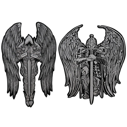 Military Generals w/ Sword Embroidered Patch Ancient Guardian Badges Ironing Sewing DIY on Clothes