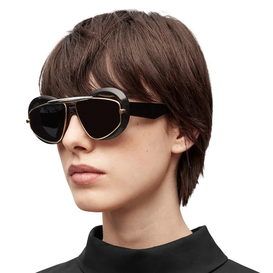 Men Women y2K Hip Hop Punk Oval Designer Square UV400 Glassess Sunglasses