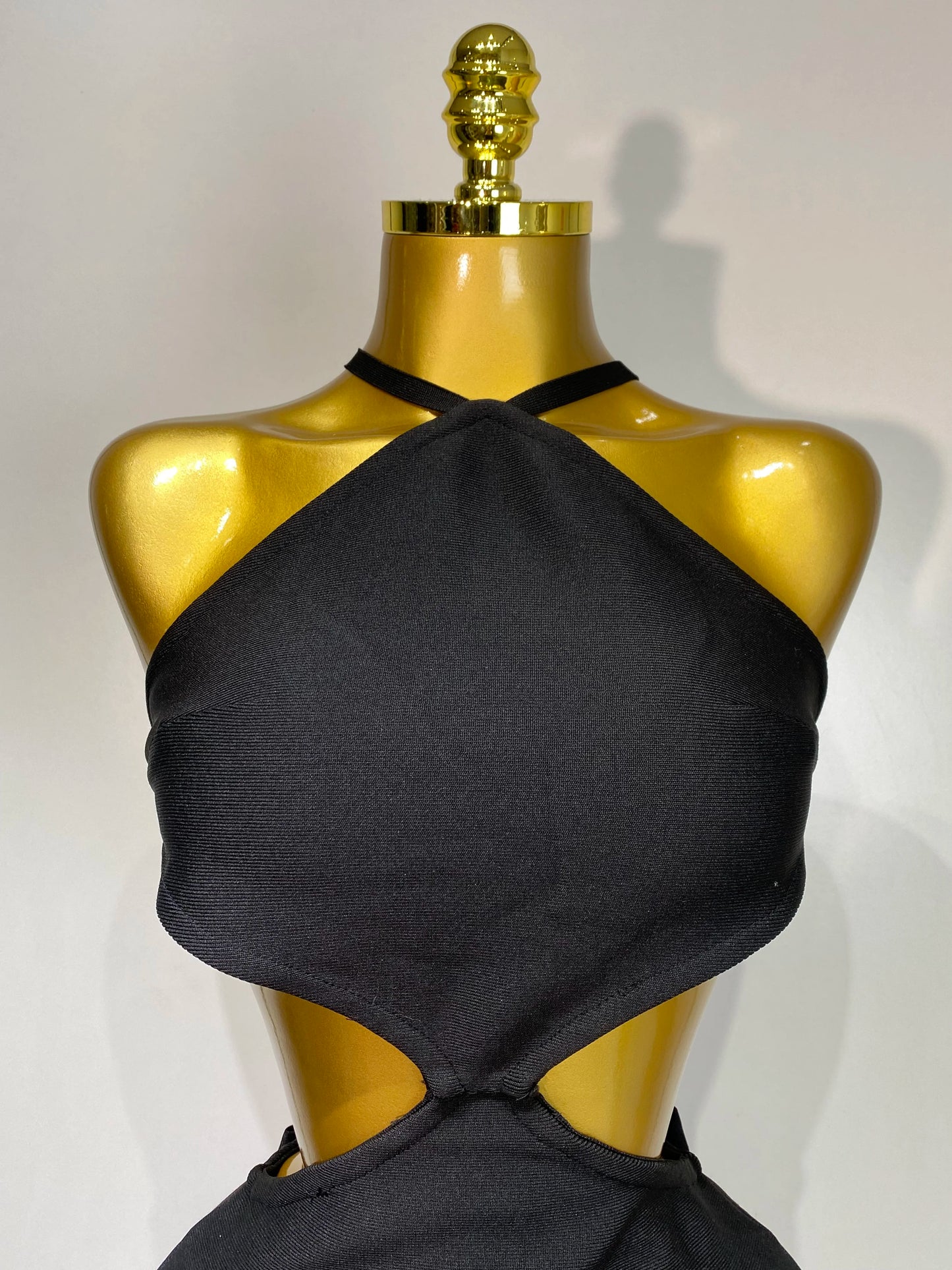 Sexy Backless Cut Out Bow Tie Bandage Celebrity Evening Party Birthday Dress