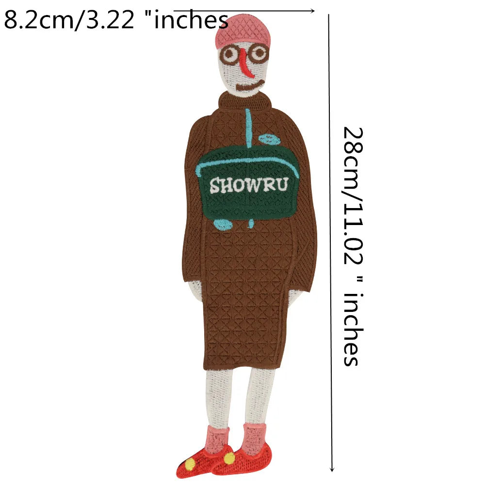 Cartoon Characters Embroidery Patches Girl Stickers sew on Clothing DIY Craft