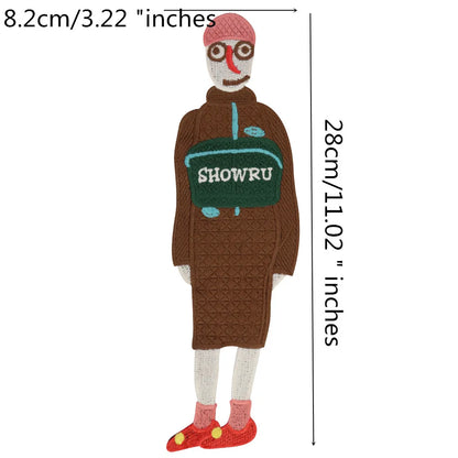 Cartoon Characters Embroidery Patches Girl Stickers sew on Clothing DIY Craft