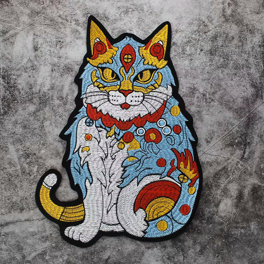 Catfish Embroidery Motif Patch Appliques Iron on Patches Badge Clothes Sewing