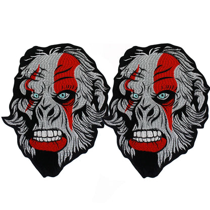 Brother Hoods of Bikers Gorilla biker Patch Appliques Iron on Patches Badge Clothes Sewing