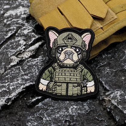 Tactical Dog Embroidered Patch Iron-On Sewing Clothes Patches Applique