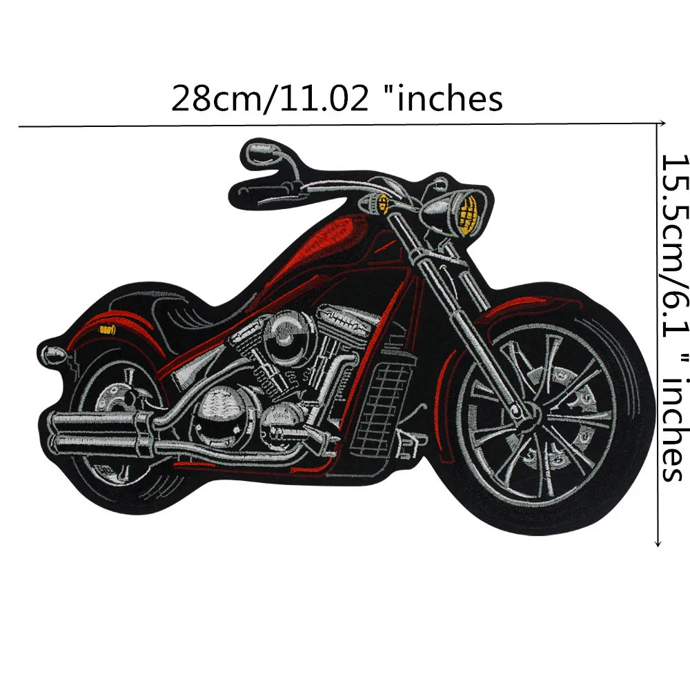 Independent Biker Rider Embroidery Patch Appliques Iron on Patches Badge Clothes Sewing