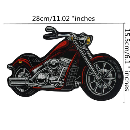 Independent Biker Rider Embroidery Patch Appliques Iron on Patches Badge Clothes Sewing