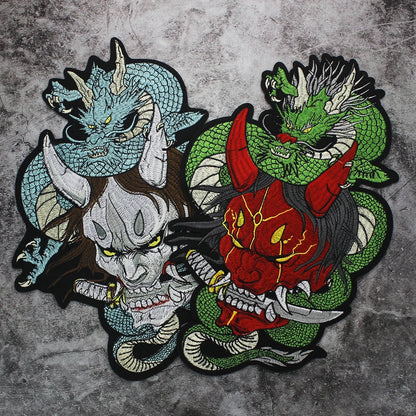 Embroidery Dragon Patch Appliques Iron on Patches Badge Clothes Sewing