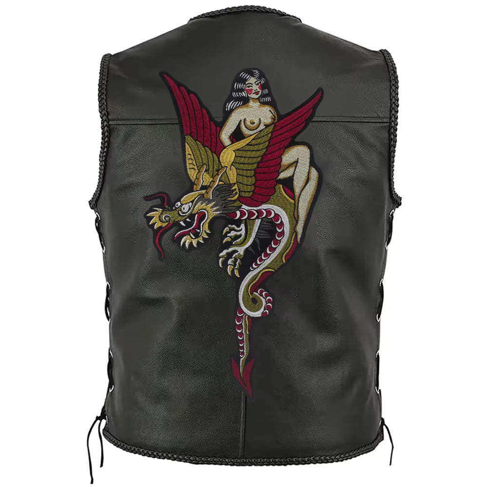 SEXY Women Dragons Patch Appliques Iron on Patches Badge Clothes Sewing