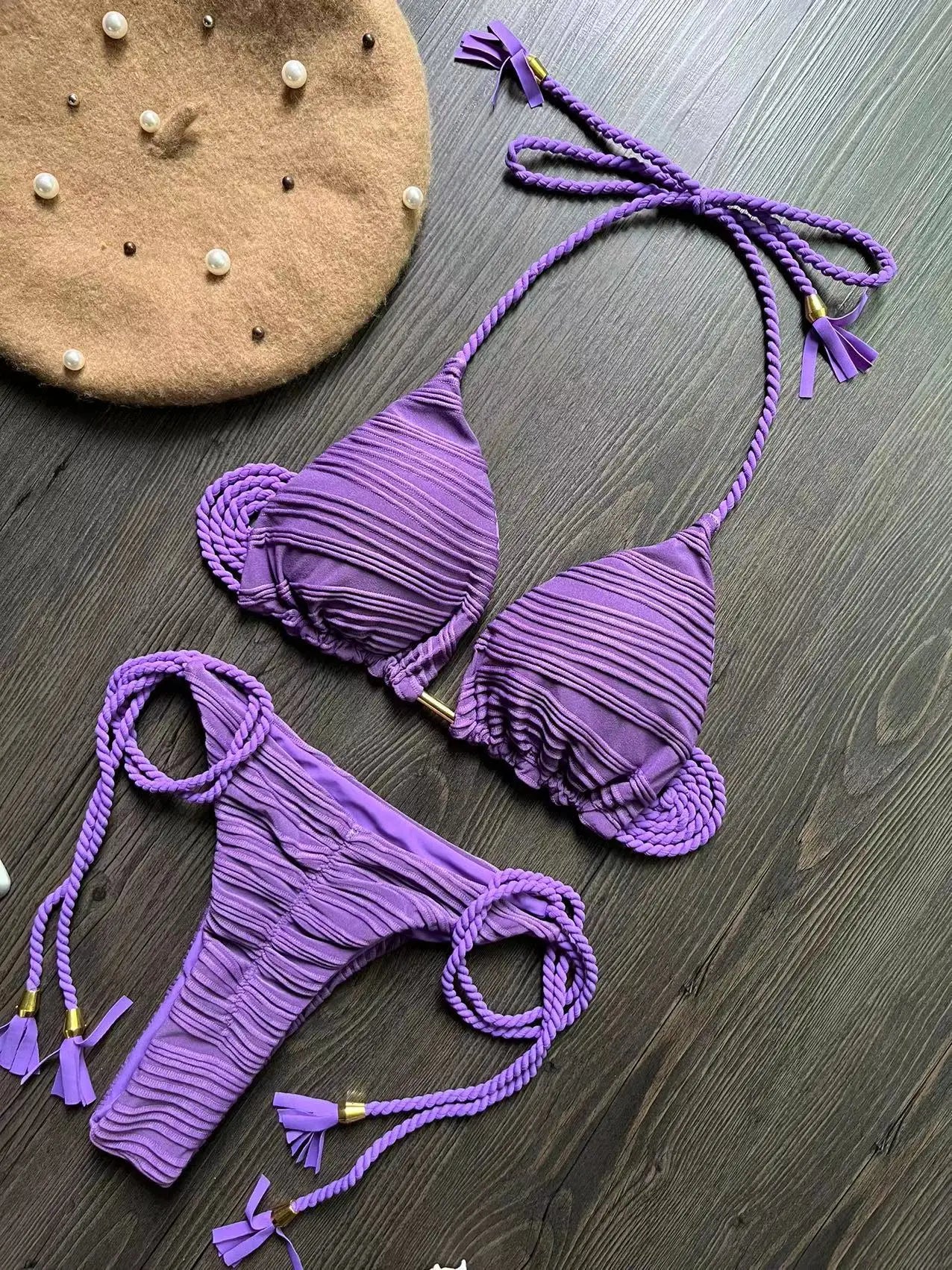 Sexy Women Swimwear Push Up Thong Brazilian Bathing Bikini Swimsuit Suit