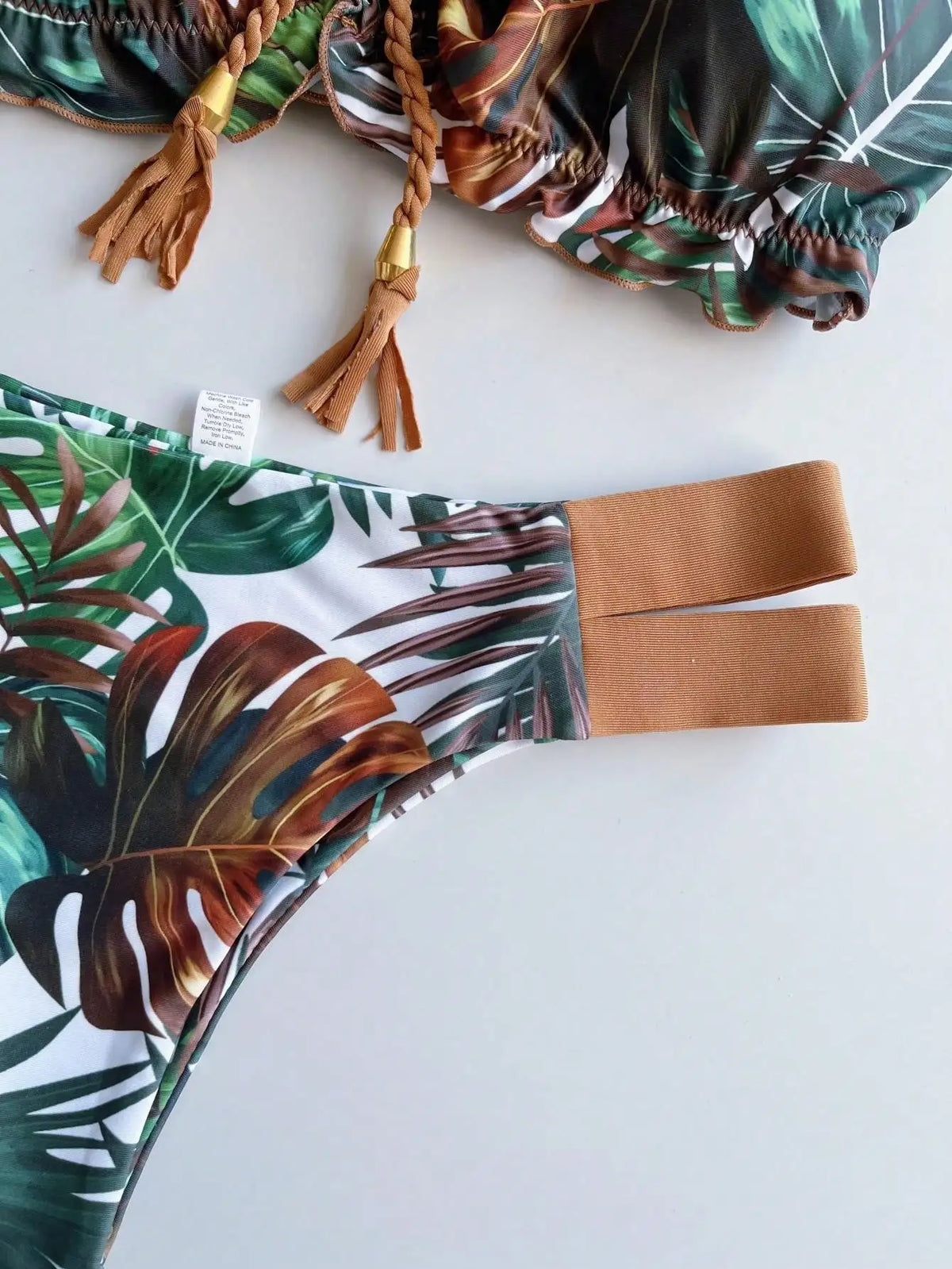 Women Swimsuit Ruffle Push Up Swimwear Brazilian Ribbed Beachwear Bathing Bikini Suit