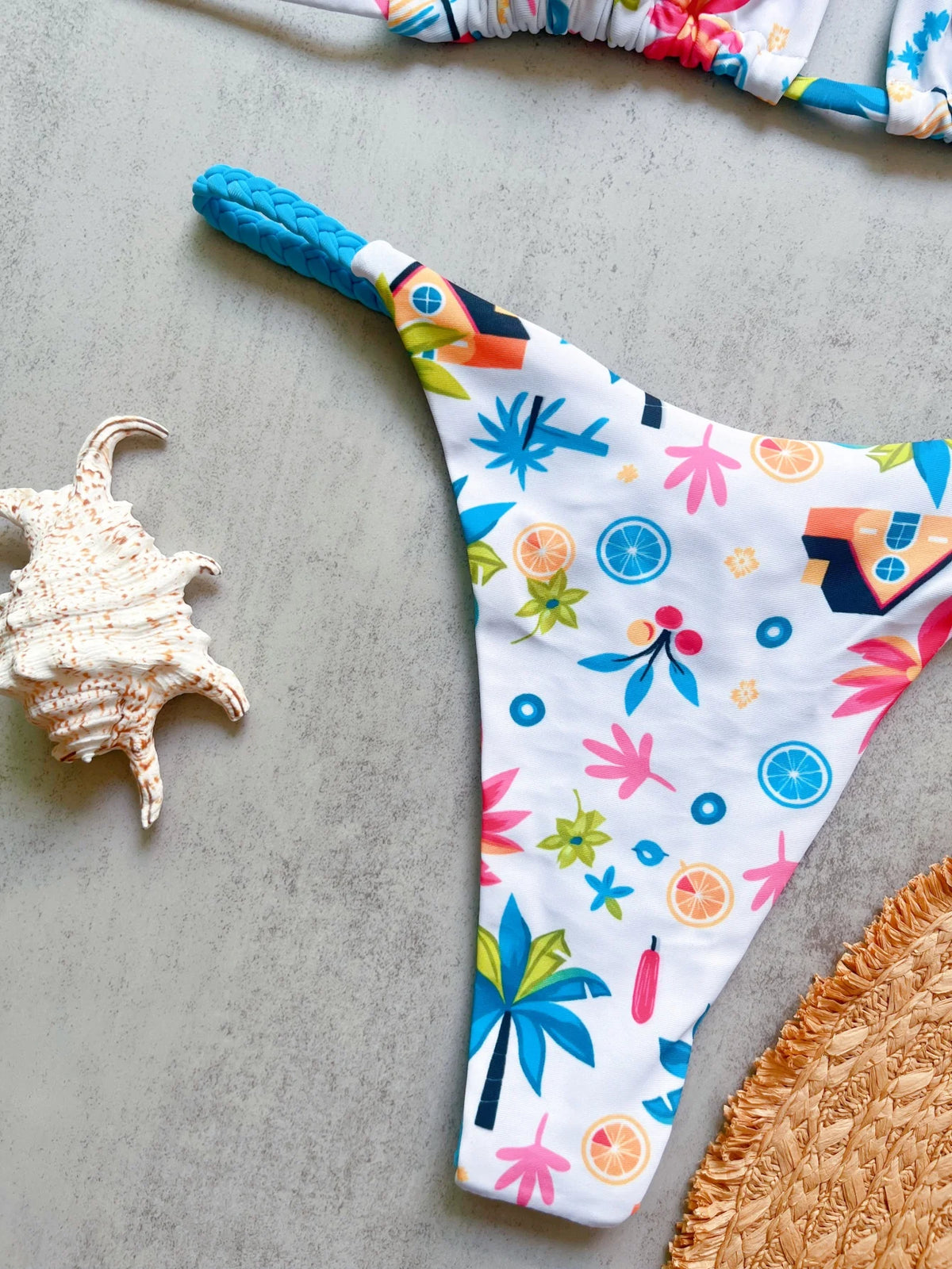 Women Printed Triangle Bikini Push Up Brazilian Swimwear Bikinis Padded Swimsuit Thong Bathing Suit