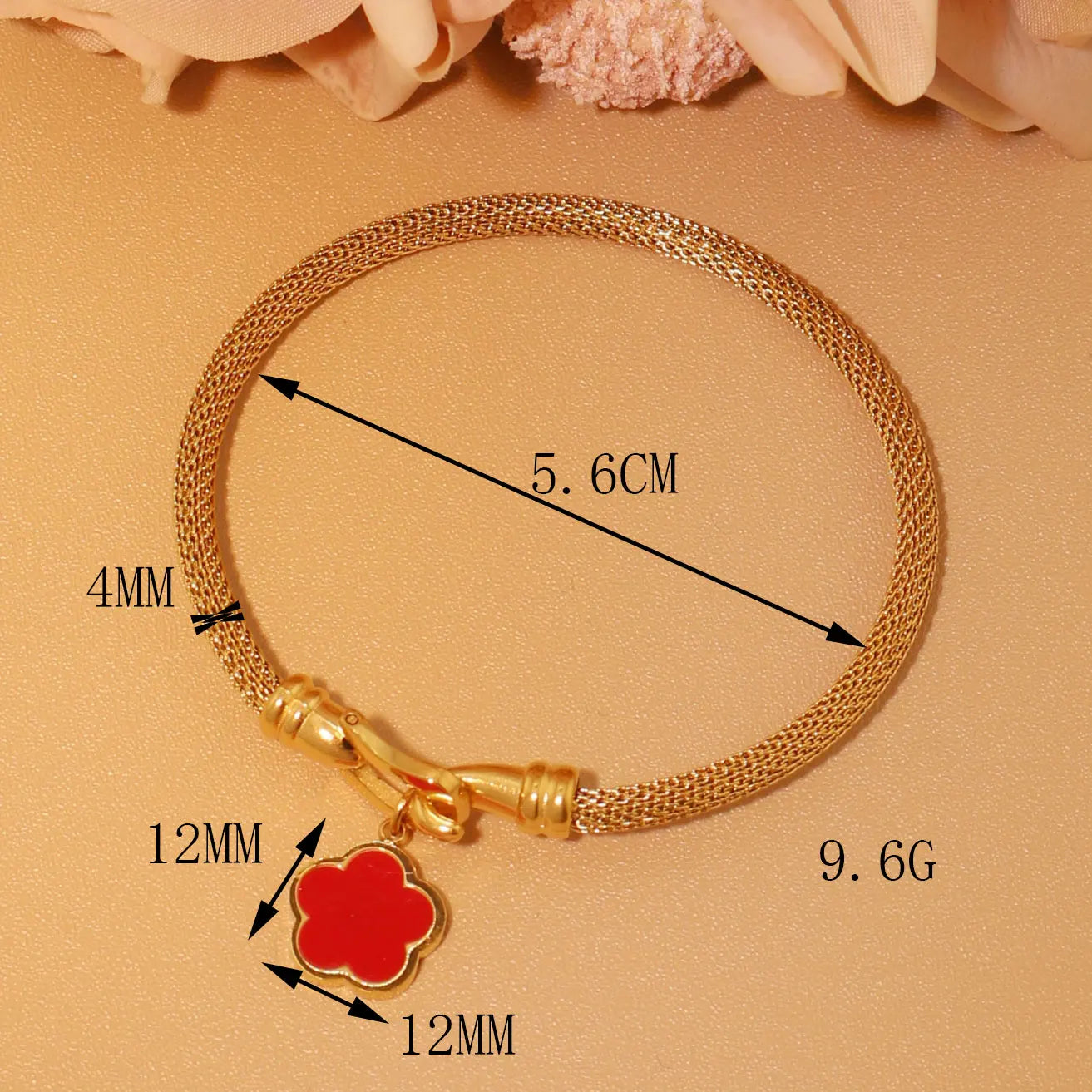 Stainless Steel 18K Gold Plated Bracelet Women's Fashion Jewelry Gift