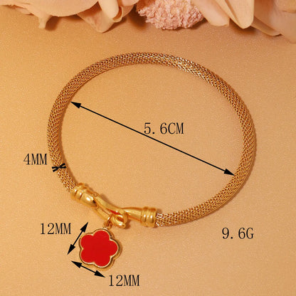 Stainless Steel 18K Gold Plated Bracelet Women's Fashion Jewelry Gift