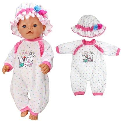 43cm Baby Doll Clothes 18 Inch American OG Girl Outfit Toys Wear d