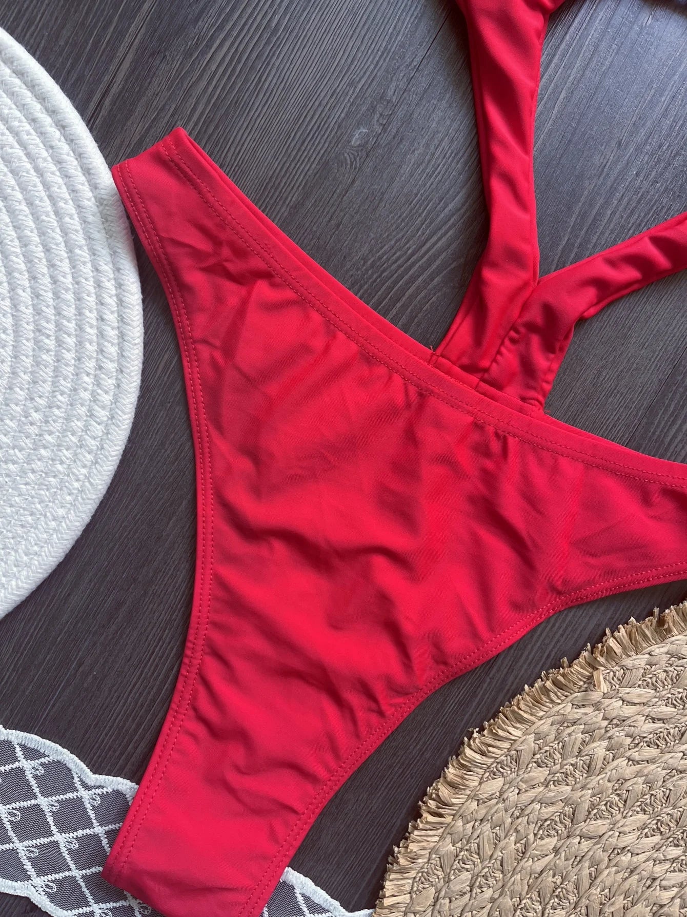 Sexy Halter Asymmetric One Shoulder Cut Out Monokini Swimwear One Piece Swimsuit Bather Bathing Suit