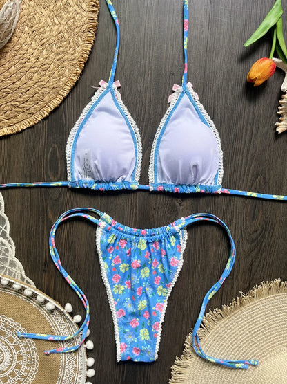 Two Pieces Micro Bikini Push Up Women Sexy Swimwear Brazilian Bikini Set Thong Swimsuit