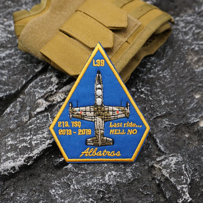 L39 213 ALLATIAS Aircraft Embroidered Patch  Iron-On Sewing Clothes Patches Applique