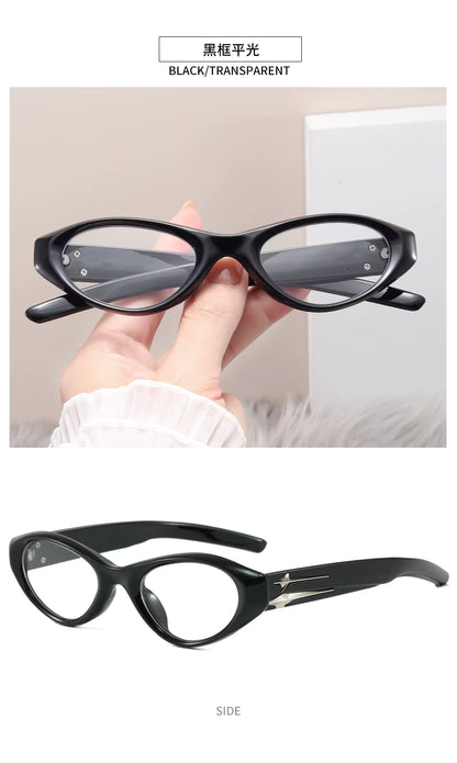 Women Y2k Cat Eye Designer Punk Eyeglasses Driving Eyewear Sunglasses
