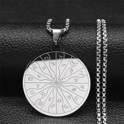 Men Seal of Solomon Talisman Protection Seven Archangels Amulet Stainless Steel Necklace