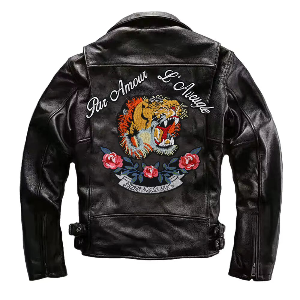 Embroidery letter Flower Tiger Head Patch Appliques Iron on Patches Badge Clothes Sewing