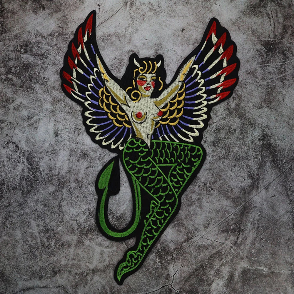 Embroidery Sexy Girls Patch Appliques Iron on Patches Badge Clothes Sewing