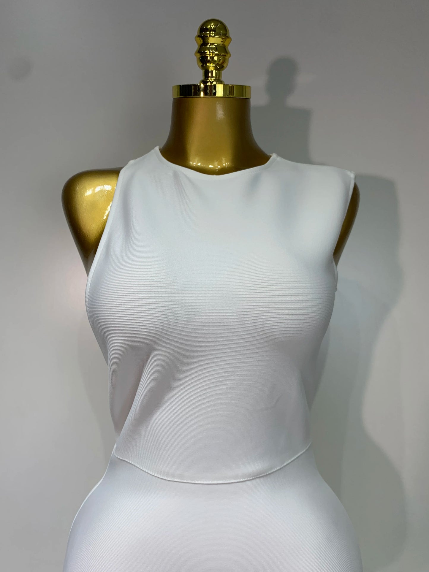 Women Sexy Sleeveless Backless Design Bandage Celebrity Elegant Evening Party Birthday Dress