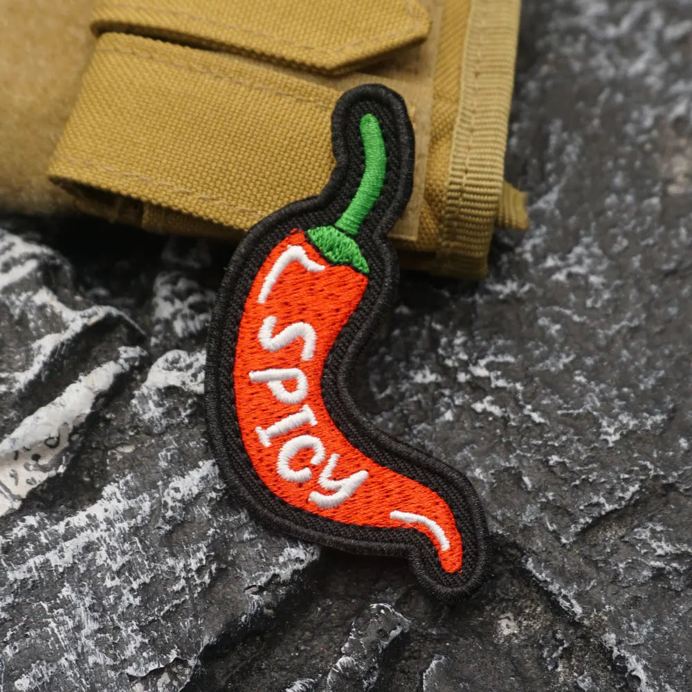 Funny Spicy Pepper Embroidered Patch Iron-On Sewing Clothes Patches Applique