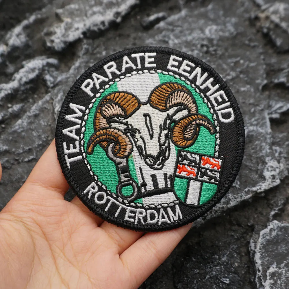 Dutch flag Embroidered Patch Iron-On Sewing Clothes Patches Applique