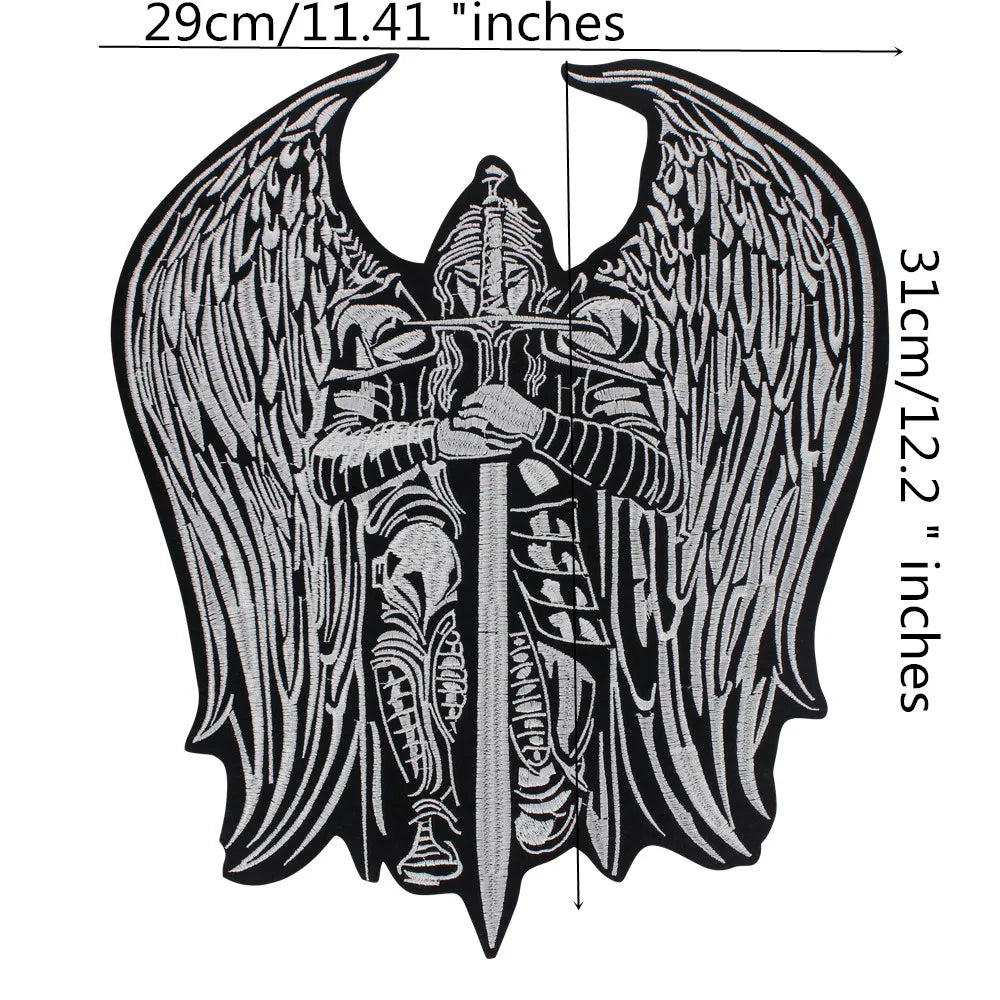 Military Generals w/ Sword Embroidered Patch Ancient Guardian Badges Ironing Sewing DIY on Clothes