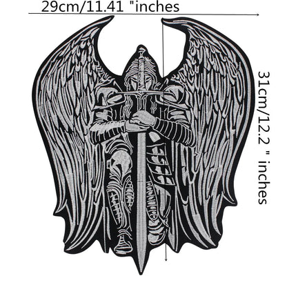 Military Generals w/ Sword Embroidered Patch Ancient Guardian Badges Ironing Sewing DIY on Clothes