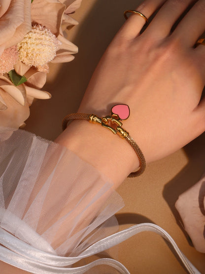 Stainless Steel 18K Gold Plated Bracelet Women's Fashion Jewelry Gift