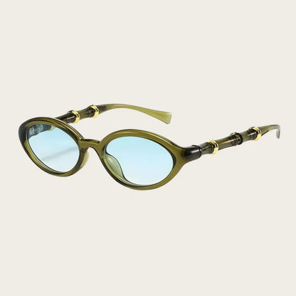 Women Men Rivets Shades Fashion Designer Retro Small Oval Sunglasses Eyewear Glasses UV400