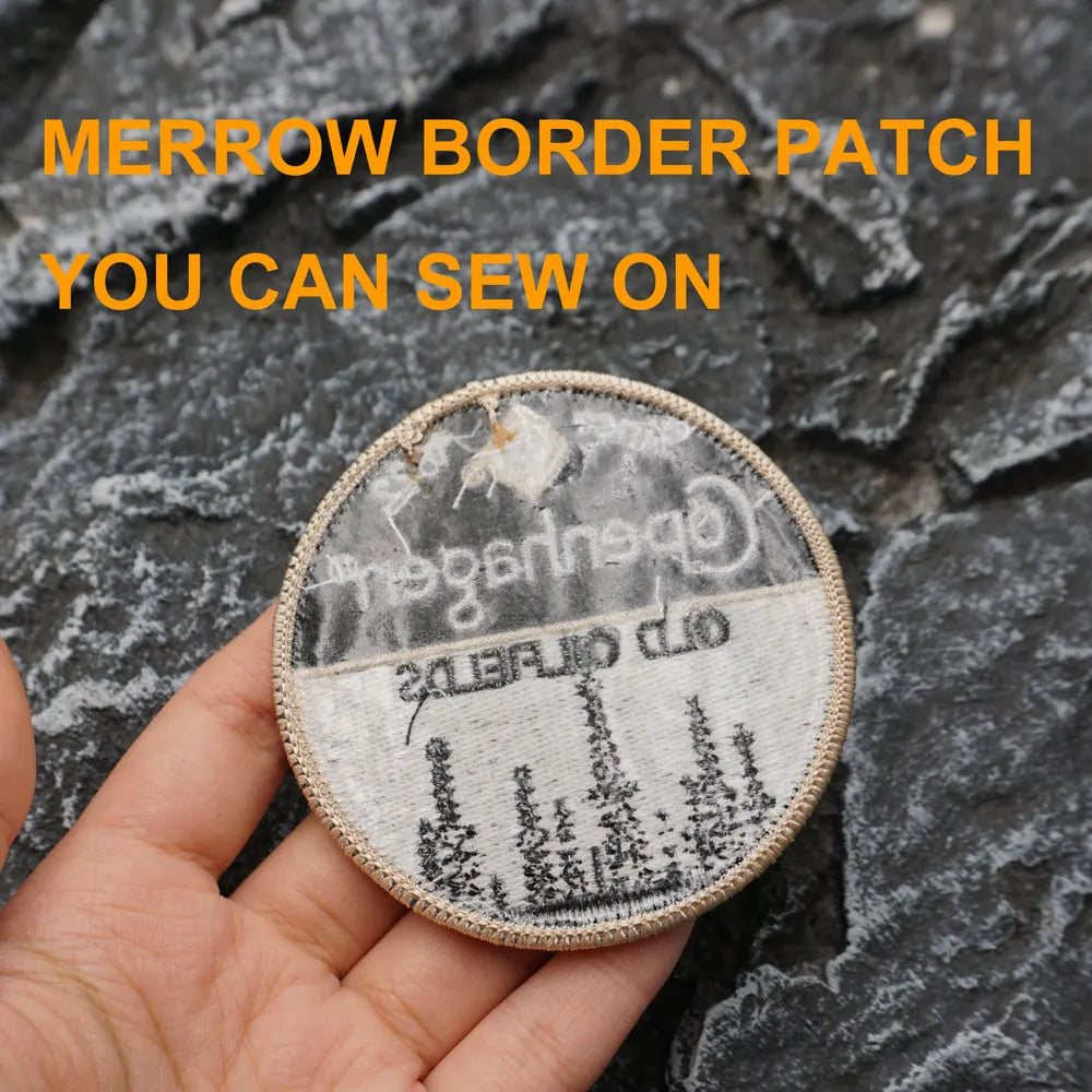 COPENHAGEN OLD OILFIELDS Embroidered Patch Iron-On Sewing Clothes Patches Applique I