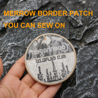 COPENHAGEN OLD OILFIELDS Embroidered Patch Iron-On Sewing Clothes Patches Applique I