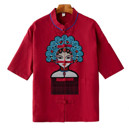 Embroidery Cartoon figure Opera characters embroidered applique Peking beaded Patches Patch by sewing