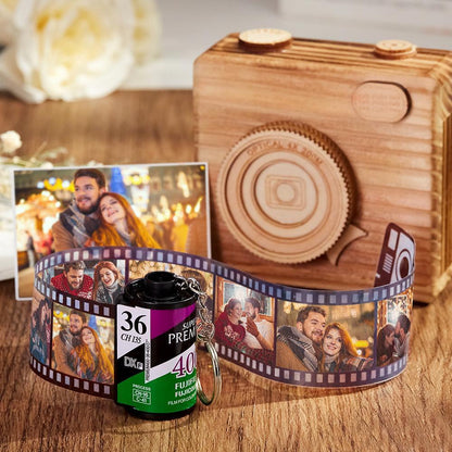 Custom Camera Multi Photos Film Roll Keychain Key Chain 5-20pcs