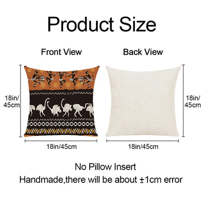 African Stylish Animal Print Throw Pillowcase Home Sofa Cushion Cover