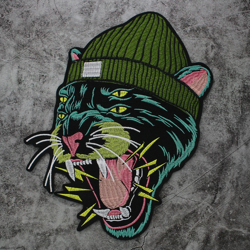 Cartoon Stickers Embroidery Cat Dog Craft Patches Iron on for Clothes DIY Sewing