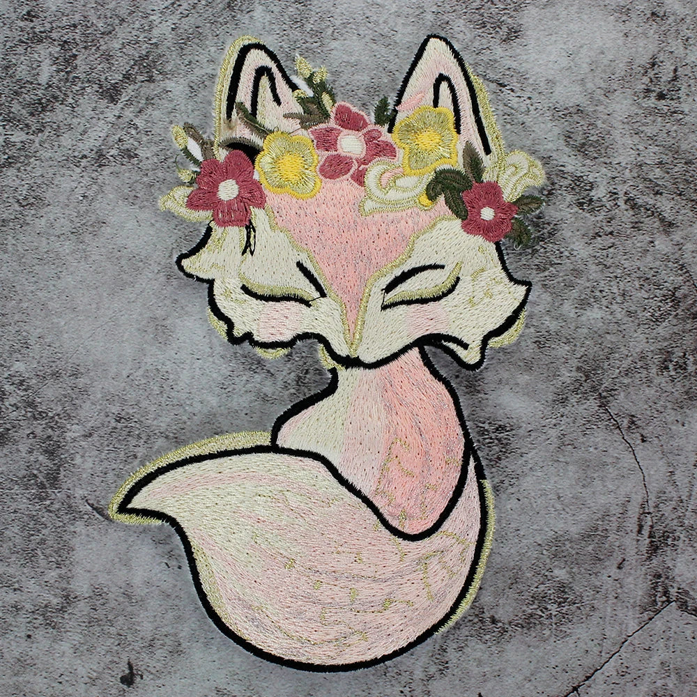Cartoon Rabbit Embroidery Patches for Clothing Animal Transfer Appliques Badge DIY Sticker Sewing