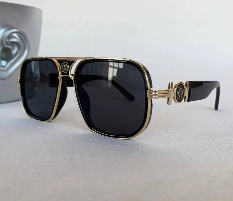 Women Fashion Designer Square American Glass Lens Pilot Sunglasses UV400 Eyewear