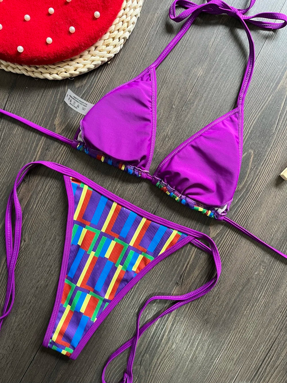 Push Up Triangle Women Swimsuit Bikini Two-piece Swimwear Beachwear Bathing Suit