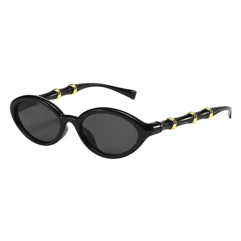 Women Men Rivets Shades Fashion Designer Retro Small Oval Sunglasses Eyewear Glasses UV400
