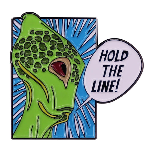 Major Kirrahe Needs YOU To Hold The Line Enamel Pin Game Brooch Badge