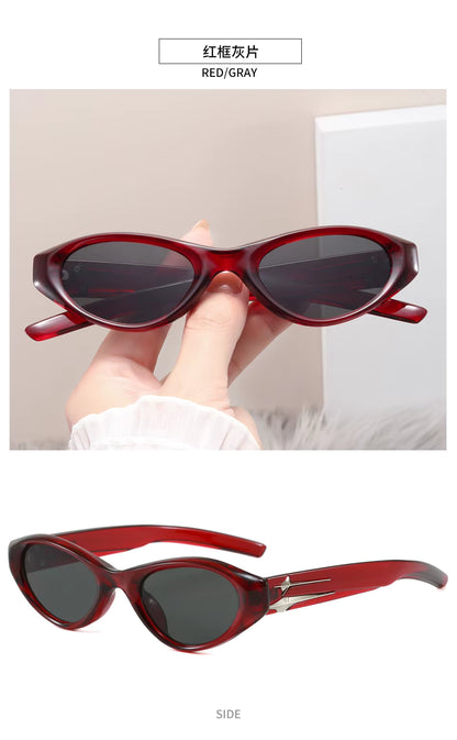 Women Y2k Cat Eye Designer Punk Eyeglasses Driving Eyewear Sunglasses