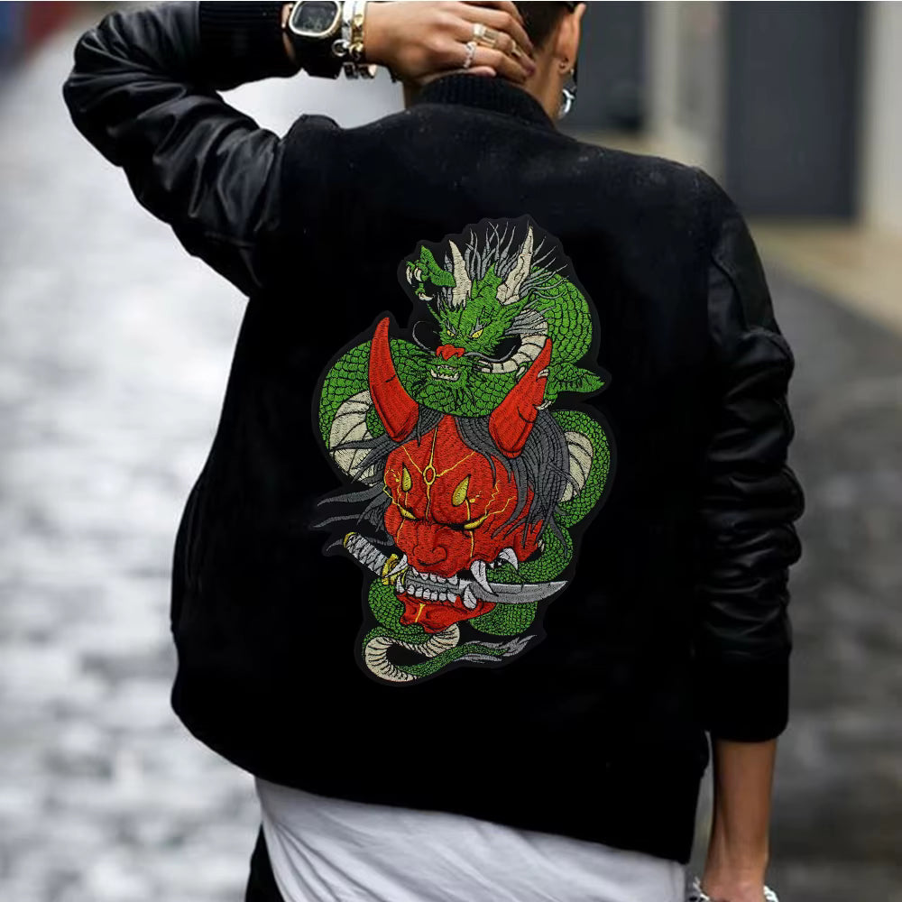 Embroidery Dragon Patch Appliques Iron on Patches Badge Clothes Sewing