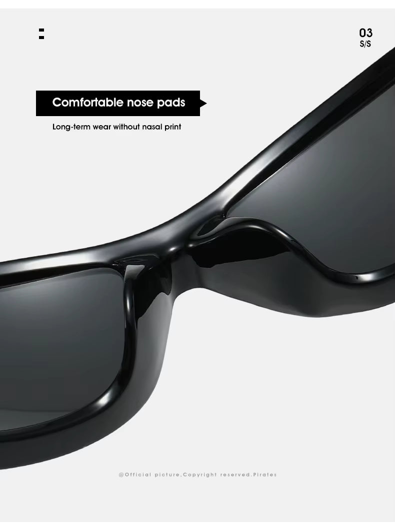 Men Women Classic Punk Wrap Around Vintage Fashion Sport UV400 Sunglasses Goggles